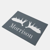 Moderne witte mazen Antlers Deurmat (Schuin)