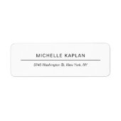 Moderne, witte minimalistische laptop met unieke u etiket (Voorkant)