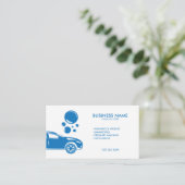 Moderne, witte, mobiele wasmachine met details visitekaartje (Staand voorkant)