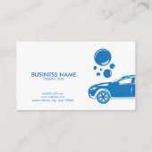 Moderne, witte, mobiele wasmachine met details visitekaartje (Achterkant)