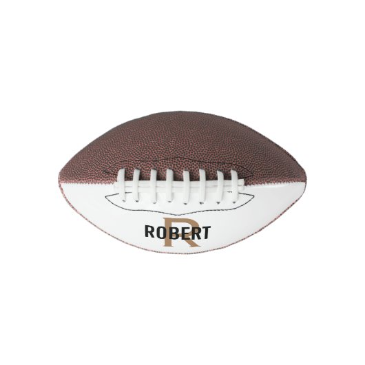 Moderne witte monogram football (Voorkant)