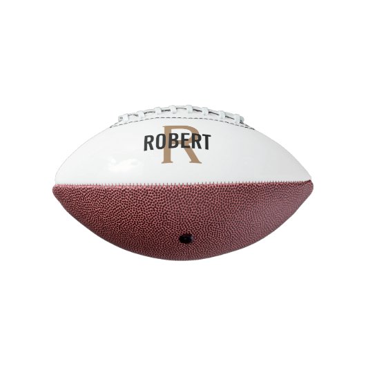 Moderne witte monogram football (Gedraaid 270)