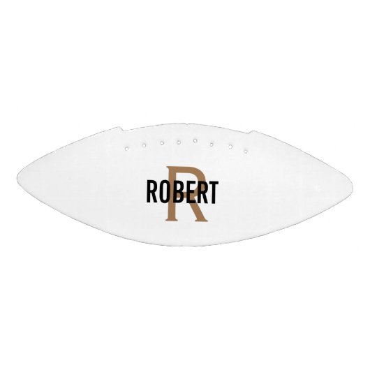 Moderne witte monogram football (Paneel)
