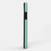 Moderne Witte Noordse Sneeuwvlok Op Lichtgroen Case-Mate iPhone Case (Achterkant/rechts)