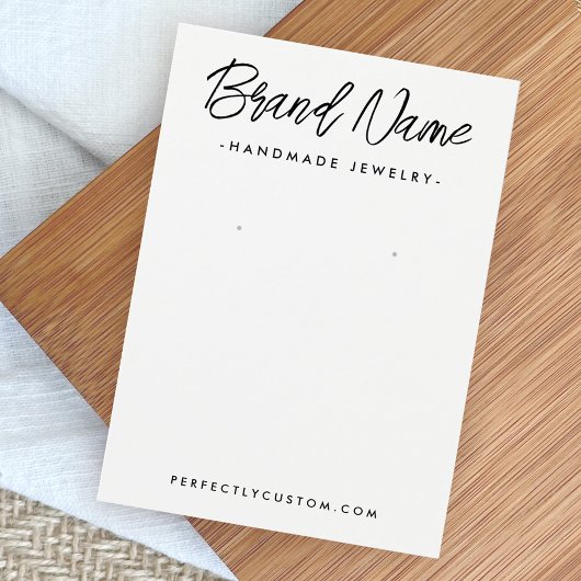 Moderne witte of elke kleur oormerkende weergaveka visitekaartje