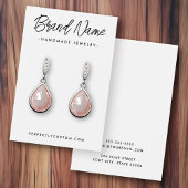 Moderne witte of elke kleur oormerkende weergaveka visitekaartje