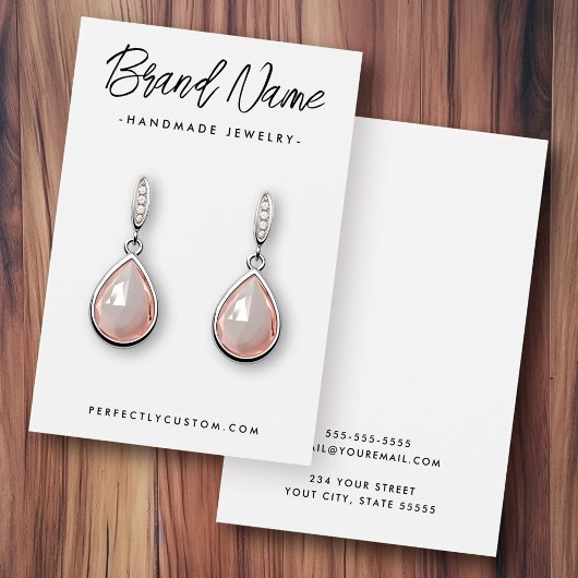 Moderne witte of elke kleur oormerkende weergaveka visitekaartje