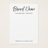 Moderne witte of elke kleur oormerkende weergaveka visitekaartje (Voorkant)