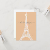 Moderne witte olifantentoren denken aan jou kaart (Voorkant / Achterkant in situ)