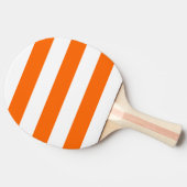 Moderne witte, Oranje streep Tafeltennisbatje (Zijkant)