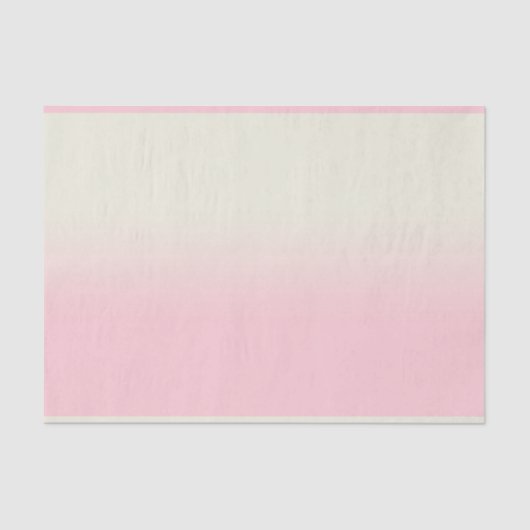 Moderne witte pastel roze ombre gradiënt tissuepapier (Voorkant)