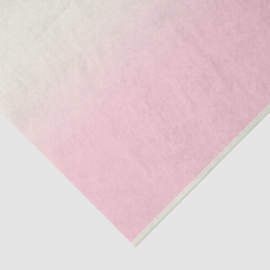 Moderne witte pastel roze ombre gradiënt tissuepapier (Detail)
