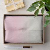 Moderne witte pastel roze ombre gradiënt tissuepapier (Geschenk)