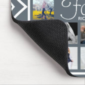 Moderne witte pijlen Familie Foto Collage Muismat (Hoek)