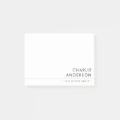 Moderne witte professional post-it® notes (Voorkant)