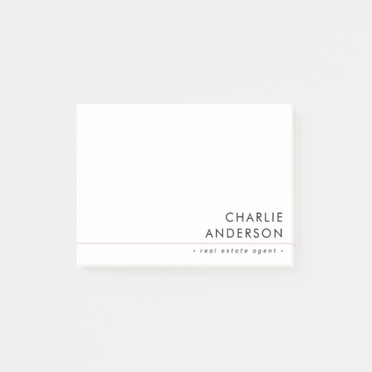 Moderne witte professional post-it® notes (Voorkant)