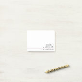 Moderne witte professional post-it® notes (Op bureau)