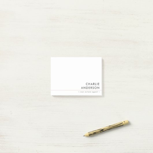 Moderne witte professional post-it® notes (Op bureau)