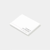 Moderne witte professional post-it® notes (Schuin)