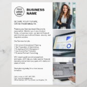 Moderne Witte Professionele Flyer voor Financiële (Voorkant)