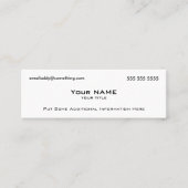 Moderne witte QR-code Mini Visitekaartje (Voorkant)