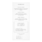 Moderne Witte QR-code Professionele Consultant Reclamekaart (Achterkant)