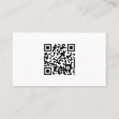 Moderne witte QR-code Visitekaartje (Achterkant)