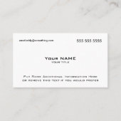 Moderne witte QR-code Visitekaartje (Voorkant)