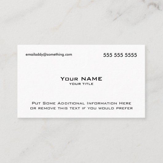 Moderne witte QR-code Visitekaartje (Voorkant)