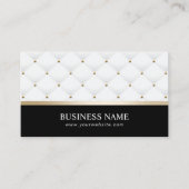Moderne witte Quilts Schoonheidssalon SPA Visitekaartje (Voorkant)