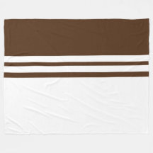Moderne Witte Racing Stripes Cacao Color Block