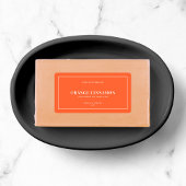 Moderne witte rand bewerkbaar kleurenetiket etiket