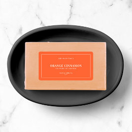 Moderne witte rand bewerkbaar kleurenetiket etiket