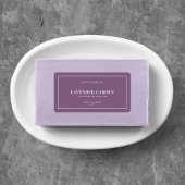 Moderne witte rand bewerkbaar kleurenetiket etiket