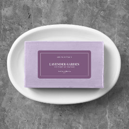 Moderne witte rand bewerkbaar kleurenetiket etiket