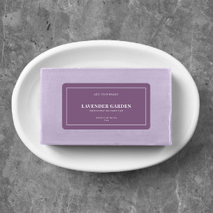 Moderne witte rand bewerkbaar kleurenetiket etiket