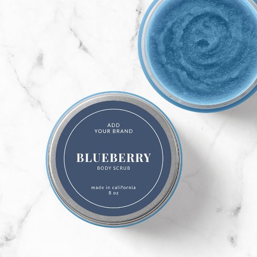 Moderne witte rand bewerkbaar kleurenetiket ronde sticker