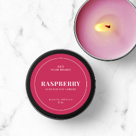 Moderne witte rand bewerkbaar kleurenetiket ronde sticker