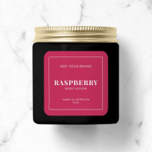 Moderne witte rand bewerkbaar kleurenetiket