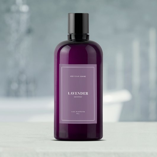 Moderne witte rand bewerkbaar kleurenetiket wijn etiket