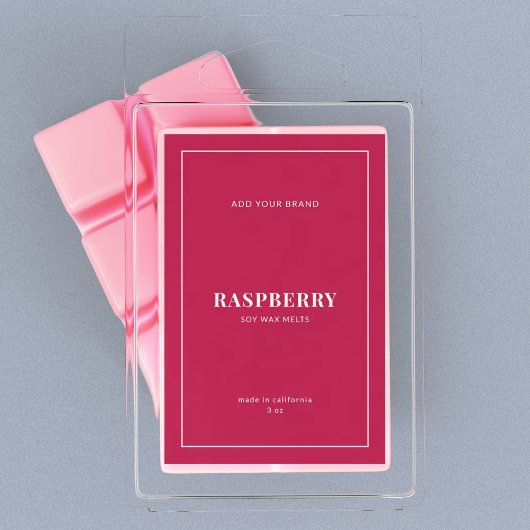 Moderne witte rand bewerkbaar kleurenetiket wijn etiket