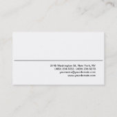 Moderne, witte, rode kleur, professioneel Visiteka Visitekaartje (Achterkant)