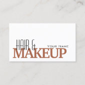 Moderne, witte roodbruin met foto-professioneel visitekaartje (Voorkant)