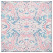 Moderne witte roze blauwe glitter marmer stof (Swatch)