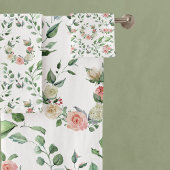 Moderne Witte & Roze Roze Laurels Bad Handdoek