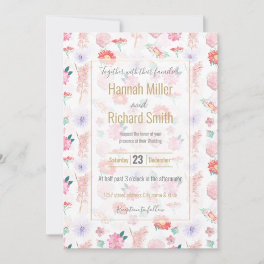 Moderne witte roze tuin (Voorkant)