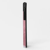 Moderne witte rozenzwarte driehoek Case-Mate iPhone case (Achterkant/links)