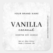 Moderne Witte Rustieke Label (Voorkant)