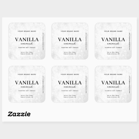 Moderne Witte Rustieke Label (Vel)