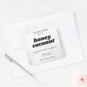 Moderne Witte Rustieke Textuur Label (Envelop)
